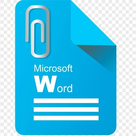 Microsoft Word File Document Icon HD PNG