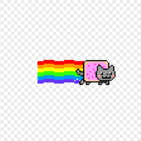 Cute Rainbow Nyan Cat HD Transparent Background