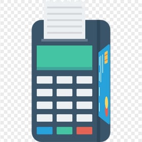 HD Flat Vector POS Credit Card Machine Icon PNG