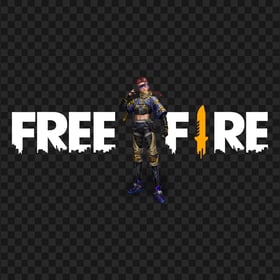HD Xayne Character With Free Fire Logo PNG