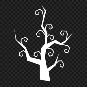 Download Halloween White Tree Branch Silhouette PNG
