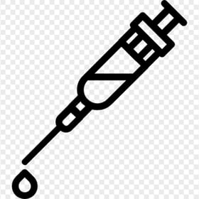 Syringe Injection Pharmaceutical Drug Black Icon