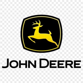 HD John Deere Black & Yellow Logo Transparent PNG