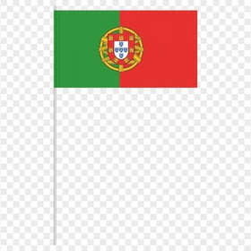 HD Portugal Paper Small Flag Pole Transparent PNG