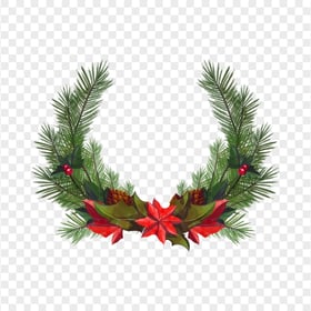 Download Watercolor Wreath Christmas PNG