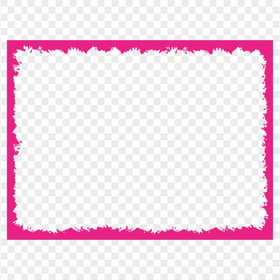 HD Pink Grunge Rectangle Frame Transparent PNG