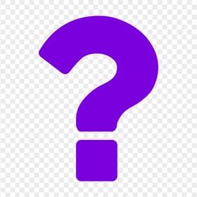 HD PNG Purple Simple Question Symbol Icon