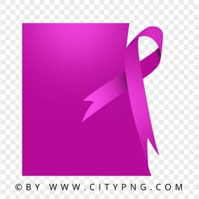 Testicular Cancer Design Template With Ribbon PNG