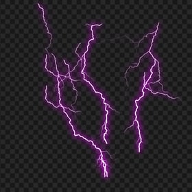 HD Purple Violet Thunder Lightning Effect PNG