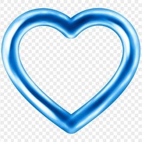 HD Blue Balloon Heart Love Valentine Day PNG