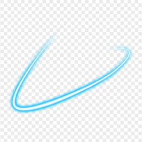 HD Blue Neon Light Line PNG