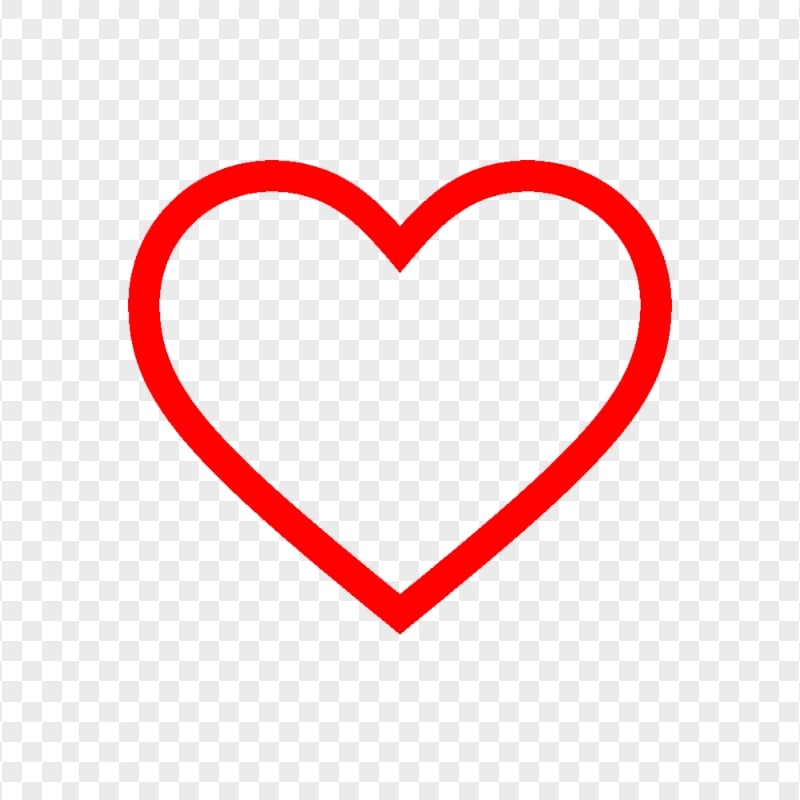 Transparent HD Red Heart Love Valentine Symbol Sign Icon