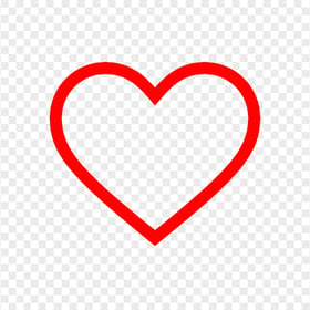 Transparent HD Red Heart Love Valentine Symbol Sign Icon