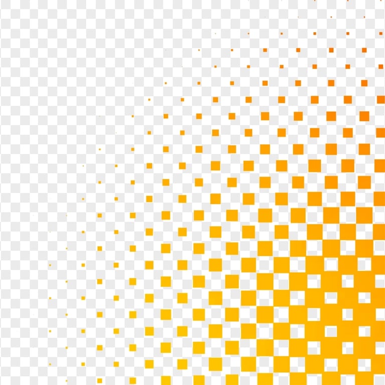 HD Halftone Corner Orange Gradient Transparent PNG