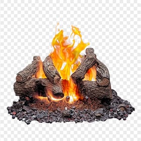 HD Real Bonfire Campfire Firewood PNG
