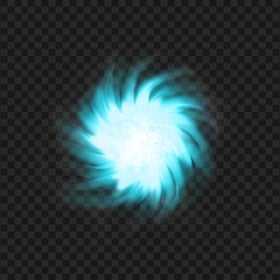 HD Blue Light Energy Ball Effect PNG