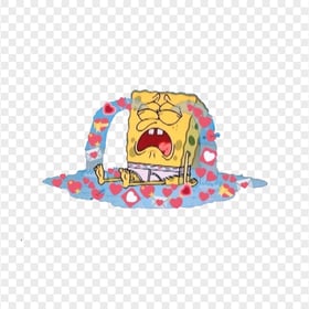 HD Spongebob Sad Crying Grunge Character Transparent PNG
