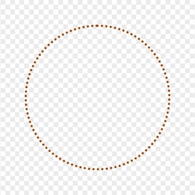 Dotted Brown Circle Transparent Background