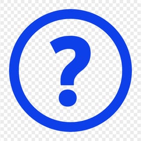 Blue Circle Round Question Mark Icon HD PNG