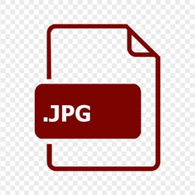 JPG Image File Red Icon PNG