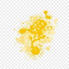 HD Yellow Grunge Drop Splash Paintings Transparent PNG