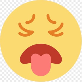 Emoji Feels Sick Face Cartoon Whatsapp Emoticon