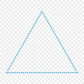 HD Blue Dotted Triangle Transparent Background