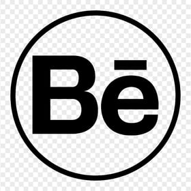 HD Behance BE Black Round Icon Sign Symbol PNG