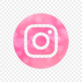 HD Round Beautiful Pink Aesthetic Instagram IG Logo Icon PNG