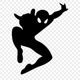 HD Spiderman character silhouette PNG