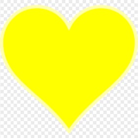 Yellow Heart With Light Yellow Border