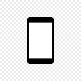 HD Black & White Modern Smartphone Icon Transparent PNG