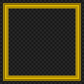 Wood Yellow Square Frame HD Transparent PNG