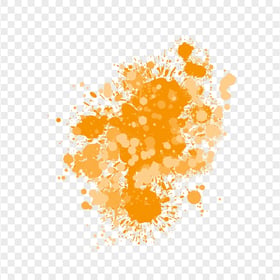 HD Orange Grunge Drop Splash Paintings PNG