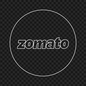 Zomato Outline White Logo Icon
