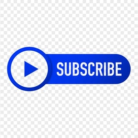 HD Outline Youtube Subscribe Dark Blue Button Logo PNG
