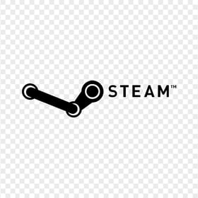 Black Steam Logo FREE PNG