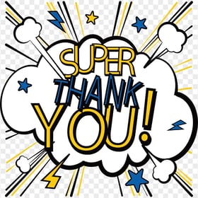 Super Thank You Expression Comic Cartoon Effect