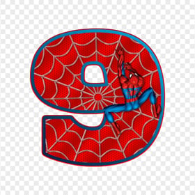 HD Spider Man Number Nine 9 PNG