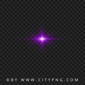 Star Light Purple Lens Flare Effect PNG