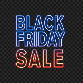 Neon Black Friday Sale FREE PNG