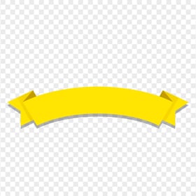 Download Yellow Graphic Ribbon Banner PNG