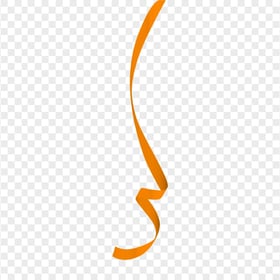 Orange Ribbon Serpentine Confetti PNG