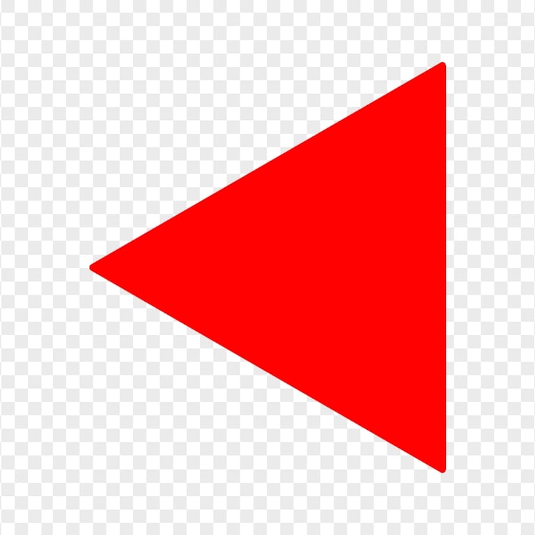 HD Red Left Triangle PNG