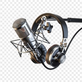 Studio Microphone Mic With Headset PNG IMG