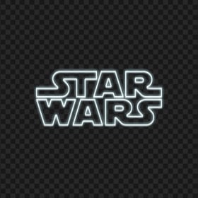 White Neon Logo Star Wars PNG