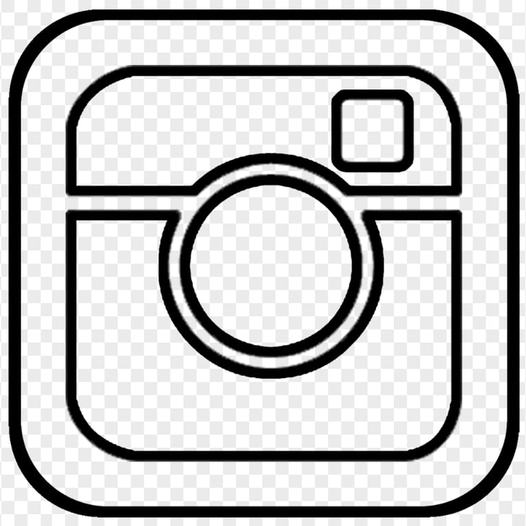 Black Outline Old Insta Logo Computer Icon