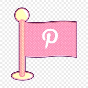 Pink Pinterest Flag Icon