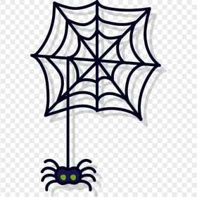 Cartoon Clipart Spider Web Illustration HD PNG