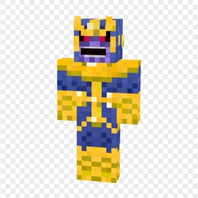HD Thanos Minecraft Character Transparent PNG